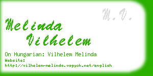 melinda vilhelem business card